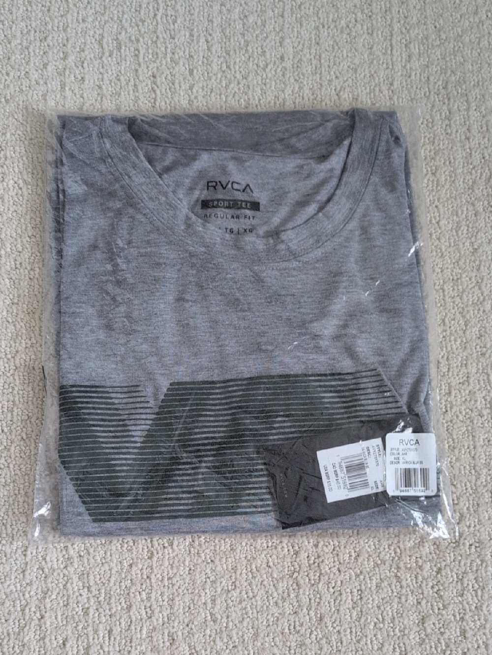 ✨NEW✨ RVCA Gray Short Sleeve Graphic Crew Tee